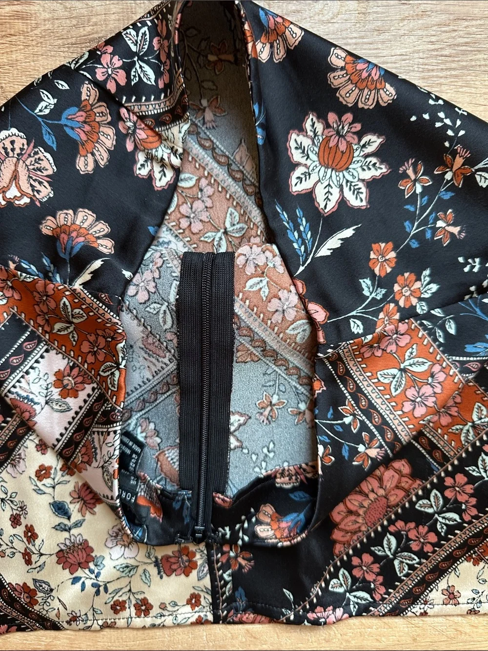 Forever 21 Black Floral Bandana Print Mini Skirt
